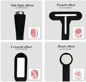 Strong Multi-Function 6-in-1 Cat Eye Magnet UV Nail Art <b>Tool</b> with Cross Shape & Multiple Patterns for Nail Oil Glue Crossing - Product Image 6