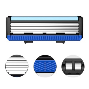 Markenname Rasierklingen Edelstahl Rasierklinge Rasiermesser 6 Klingen für den Menschen - Product Image 1