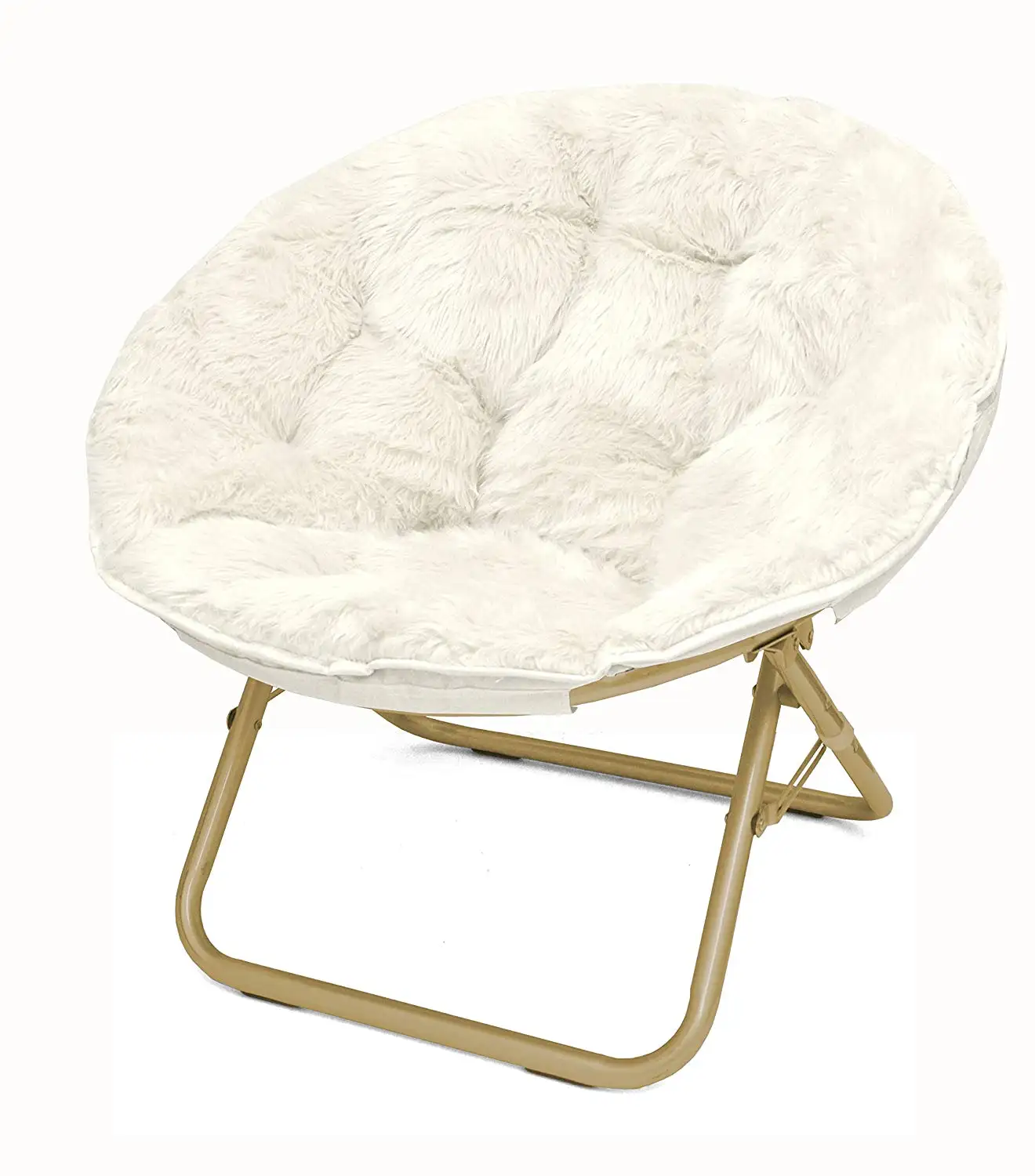 Urban Shop Faux Fur Saucer ChairとMetal Frame Lounge Chair