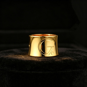 Ligature en métal Grez Alto Sax Power Ring pour embouchure en caoutchouc dur, améliore le son et la projection du saxophone, vibration libre du roseau - Product Image 1