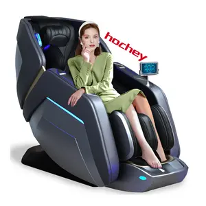 Hochey kursi pijat terapi pemanasan seluruh tubuh, kursi pijat mewah AI suara 4D, memijat shiatsu