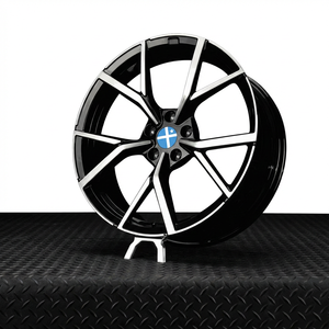 Rines de Aleación de 10 Radios con Acabado Negro Brillante Pulido, Diseño en Y, 18 19 20 Pulgadas, 5x100 5x114.3, Compatibles con Golf <span class=keywords><strong>R</strong></span>, Leon, Cupra, CC - Product Image 3