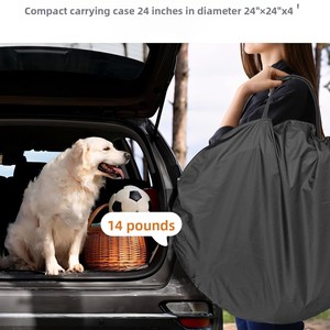 Nichoir pour chien de style <span class=keywords><strong>Gabby</strong></span> sans assemblage, cage de jeu pour <span class=keywords><strong>chat</strong></span>, tente pour animaux de compagnie, abri solaire, lit pour chien extérieur anti-insectes avec fond imperméable - Product Image 3