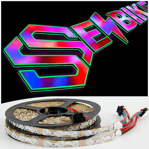 Dc12v <span class=keywords><strong>Led</strong></span> S Loại zigzag ws2815 địa chỉ <span class=keywords><strong>RGB</strong></span> <span class=keywords><strong>LED</strong></span> Pixel Băng 8 mét 6 mét rgbic zigzg <span class=keywords><strong>LED</strong></span> Strip ánh sáng cho kinh doanh signage - Product Image 1