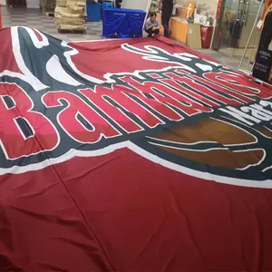 Custom Printing Any Size Personalized LOGO 100% Polyester Giant Football Match Crowd Fans Surf Mega Flag Banner