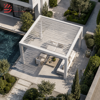 Fournisseur de pergola pliante en aluminium pour l'extérieur avec toit rétractable motorisé pour les applications de patio, de resort et de projets