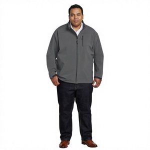 Chaqueta Ligera de Lona para Hombre, para Otoño, Clima Frío, Impermeable, con Capucha, Cuello Alto, Cierre con Logo, Estilo Vintage - Product Image 1