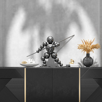 Ornements en acier inoxydable de style créatif, taille personnalisée, articles décoratifs en métal brillant pour les arts martiaux, pour la décoration de bureau et de la maison