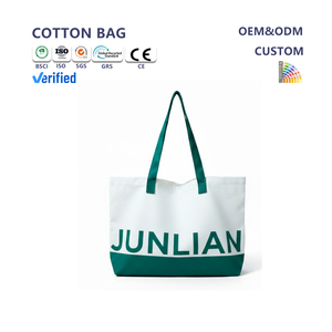 Thêm Nặng Trọng Lượng Lớn Cá Nhân Hai Tone Silkscreen In Dây Đeo Vai Tái Sử Dụng <span class=keywords><strong>Tote</strong></span> Hàng Tạp Hóa Mua Sắm Túi - Product Image 1