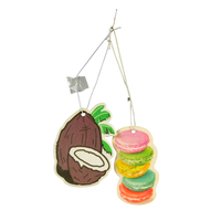 Désodorisant de voiture en papier personnalisable à évaporation naturelle et parfum longue durée – Variété d'arômes en suspension décorative