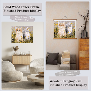 Peinture numérique DIY sans cadre sur toile, motif chat mignon, peinture par numéros, série animale, décoration murale pour la maison et le bureau, peinture à l'huile - Product Image 6