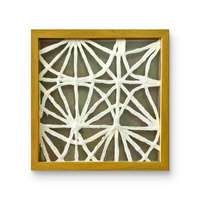 Décoration murale de salon sur mesure, design moderne, pur artisanat, créatif, écologique, peinture sur papier Xuan, cadre en bois