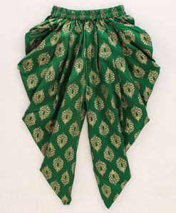 Twisha Combinaison élégante pour filles, style ethnique, col halter orange, style dhoti, pour les occasions spéciales (6 mois à 14 ans) - Product Image 2