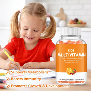 Amazon <strong>Basics</strong> Kids' <strong>Vitamin</strong> C 125mg Chewable Gummy Candy 60 Count Immune Support Vegetarian 2 Month Supply (Previously Solimo) - Product Image 1