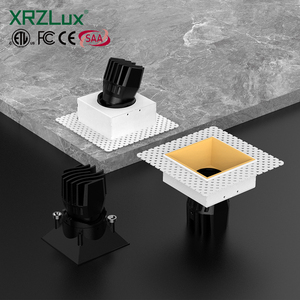 Xrzlux 10 Wát thiết kế hiện đại Quảng trường COB <span class=keywords><strong>recessed</strong></span> LED spotlights trần có thể điều chỉnh khách sạn downlights trimless ánh sáng tại chỗ cho khách sạn - Product Image 1