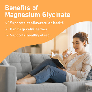 Cápsulas de Suplemento de Glicinato de Magnesio Puro de Marca Privada, el Magnesio Apoya la Contracción Neuromuscular y Puede Ayudar a los Músculos - Product Image 4