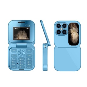 Teléfono Móvil Mini Flip I17pro, Voz Mágica, Radio FM, Reproductor de Música y Video, Marcación Rápida, Vibración, 2 Tarjetas SIM, Tamaño Pequeño, Plegable - Product Image 1