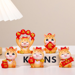 Ruijie Horse Figurines <b>Mini</b> Decorations For <b>Desk</b> And Gift 2024 Lunar New Year Collection - Product Image 3