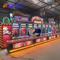 Stands de jeux commerciaux en métal pour enfants, utilisables en intérieur et en extérieur, avec certification CE, pour les centres commerciaux