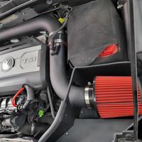 Système d'admission d'air froid en aluminium haute performance 3'' avec composants noirs et rouges pour VW Golf MK6 2.0L TSI – Augmentation de la puissance turbo