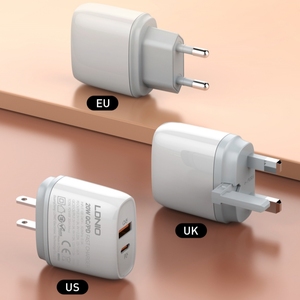 Q229 QC 18W PD 20W USB C Wall Charger Adapter Cell Phone <strong>Fast</strong> <strong>Charging</strong> EU/UK/US <strong>Plug</strong> Type C Charger for Android - Product Image 3