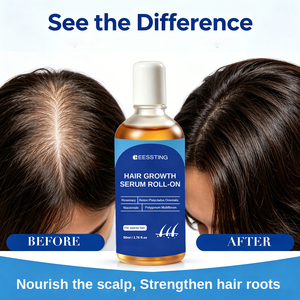 Sérum Capillaire Fortifiant et Stimulant la Croissance à l'Argan et Kératine, Formule Naturelle, Soin Lissant et Nourrissant du Cuir Chevelu, Format Roll-On, Vente en Gros - Product Image 2