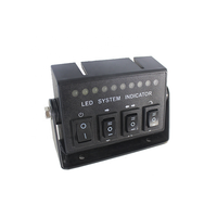 YUANHAO - Luces de Emergencia para Visera de Coche de 1 W, Lente de PC, Luz de Advertencia LED de Alta Potencia, Barra de Luces LED Estroboscópicas para Interior de Coche
