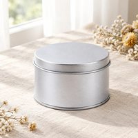 Boîte de rangement ronde en fer blanc argenté 65x40mm 65x50mm 65x60mm pour biscuits, bijoux, emballage cadeau, vente en gros en vrac