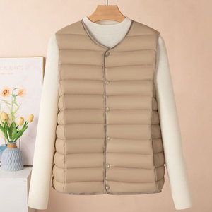 Gilet leggero nuovo piumino con colletto corto caldo autunno <span class=keywords><strong>e</strong></span> inverno cappotto girocollo gilet <span class=keywords><strong>panciotto</strong></span> - Product Image 3