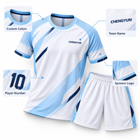 Maillot de football personnalisé léger pour l'entraînement par temps chaud, conception entièrement sublimée, uniforme d'équipe de football, club OEM