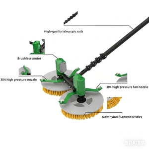 Cepillo de Limpieza de Paneles <span class=keywords><strong>Solares</strong></span> Fotovoltaicos de Doble Cabezal con Alimentación de <span class=keywords><strong>Agua</strong></span>, Equipo Industrial para Limpieza de Paneles <span class=keywords><strong>Solares</strong></span> - Product Image 3