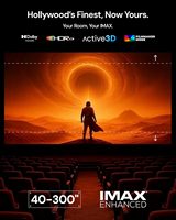 Projecteur laser triple RGB Valerion VisionMaster Pro2 4K UHD avec système d'exploitation Google TV, 3000 lumens, zoom optique 0,9-1,5x, puissance multitâches
