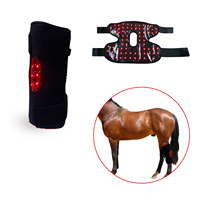 AQSHE 72 pièces Leds haute qualité batterie soutien soins du corps cheval thérapie par la lumière rouge genou Led équipement rouge pour cheval genou équin