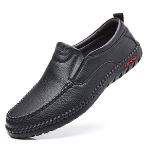 Mocasines de cuero vacuno de primera calidad para hombre, transpirables, de tacón bajo, estilo casual, estilo británico, hechos en Wenzhou - Product Image 5