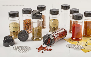 ขวดเครื่องปรุงพลาสติกปลอดสาร BPA พร้อมฝาปิดแบบปีกผีเสื้อสองชั้น ขนาด 80 ซีซี 100 ซีซี 120 ซีซี 250 ซีซี 400 ซีซี ขวดใสแบบเติมได้ - Product Image 5