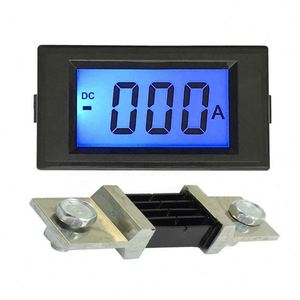 Mini LCD Digital azul retroiluminación DC 500A amperímetro amperio Panel medidor Amp <span class=keywords><strong>calibre</strong></span> corriente Monitor <span class=keywords><strong>amperaje</strong></span> probador con derivación de corriente - Product Image 1