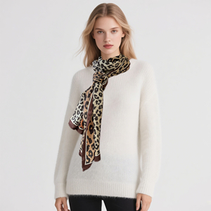 <span class=keywords><strong>Sciarpa</strong></span> Estiva da <span class=keywords><strong>Donna</strong></span> in <span class=keywords><strong>Cashmere</strong></span> <span class=keywords><strong>e</strong></span> <span class=keywords><strong>Seta</strong></span> (70% <span class=keywords><strong>Cashmere</strong></span>, 30% <span class=keywords><strong>Seta</strong></span>) 170x45cm, Stampa Floreale Digitale, Asciugatura Rapida, Idea Regalo - Vendita all'Ingrosso - Product Image 2