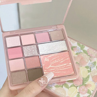 Palette de fards à paupières 12 couleurs, nouvelle arrivée, maquillage longue tenue, végan, pailleté, haute pigmentation, Paletas De Sombras