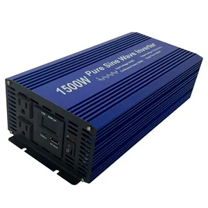 E-LION DC 12V or DC 24V to AC 110V 60HzDC to AC Pure Sine Wave inverter 1500W With LCD Display