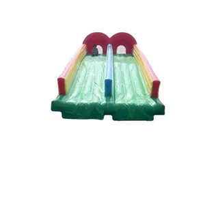 Inflatable water slide with water spray branch inflatable water slide for sale