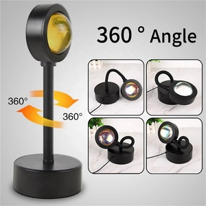 4 Colors Sunset Atmosphere Projector Rainbow Background Wall Decor Sunset Lamp One <strong>Light</strong> Multi-color LED Night <strong>Light</strong> <strong>Table</strong> Lamp - Product Image 5