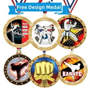 Üretim özel spor ödülü boş AJP madalya hatıra Judo altın bae Jiu Jitsu BJJ Metal madalya