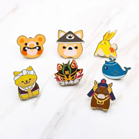 Badges en métal émaillé personnalisés professionnels, style dessin animé, épingles de revers personnalisées, épingles émaillées anime en gros