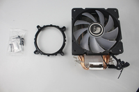 Promotion Vente en gros Refroidisseur de processeur RVB fixe avec ventilateurs de 120mm 4 dissipateurs thermiques