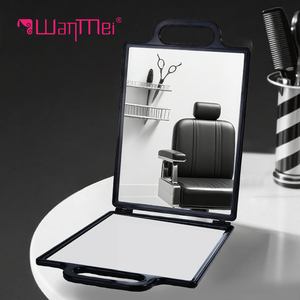 Marca Wanmei, venta al por mayor, espejo de peluquería cuadrado portátil de 180 °, espejo de peluquería de <span class=keywords><strong>2</strong></span> vías, espejo de maquillaje plegable para corte de pelo - Product Image 4