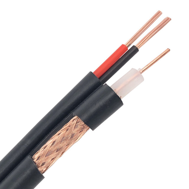 CCTV RG59+2C Siamese Coaxial Cable with Power Cable 1000ft Length Made of Bare Copper 305m+100m Coaxial RG6 Cable