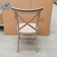 Chaises de mariage en plastique moderne industrielles en gros, empilables, colorées, écologiques, design pour table à manger, salle à manger
