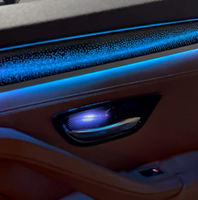 Nouvelle lampe d'ambiance LED dynamique Galaxy pour garniture intérieure BMW Série 5 F10 Berline 2011-2017 – Kit d'éclairage de mise à niveau pour voiture