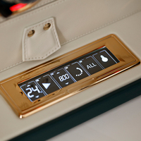 Boîte de rangement pour montres Sunyung Square Lock avec moteur ultra silencieux, 7 modes LED et étui en cuir microfibre