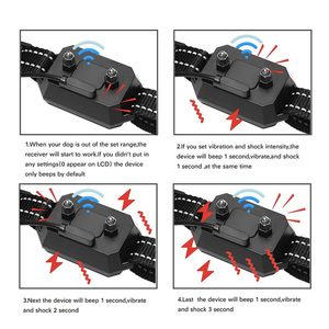 <span class=keywords><strong>Collar</strong></span> de Adiestramiento para Perros con GPS, Valla Electrónica para Perros de <span class=keywords><strong>1000</strong></span> Metros, Resistente al Agua, Ajustable, con Control de Ladridos por Vibración y Descarga Eléctrica, Venta al Por Mayor - Product Image 4